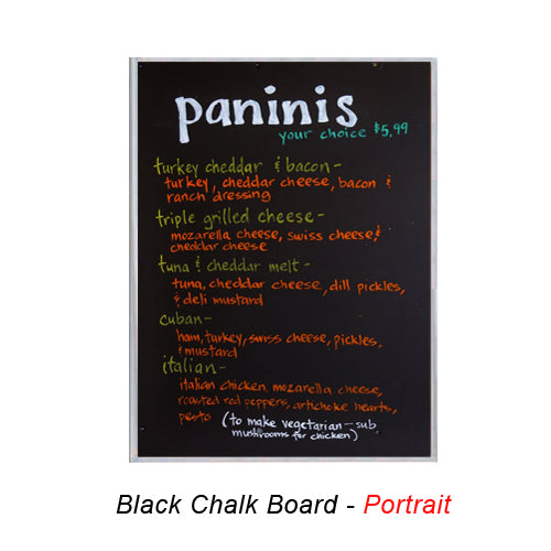 11×14 Magnetic Black Chalk Board with Aluminum Frame (Porcelain on Steel) Online