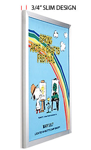 15×22 Frame Euro-Style Top / Side Load – Poster Frame Sign Holder Slide In Frame Design Online now