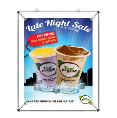 22×28 Stretch Clip Poster Frame | Silver Frame on Sale