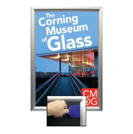 12×36 Poster Snap Open Frames (1 3/4″ Security-Style) for MOUNTED GRAPHICS Online now