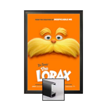 24×36 Movie Poster Frame | SwingFrame, Swing Open Changeable Metal Frame with Beveled Matboard on Sale