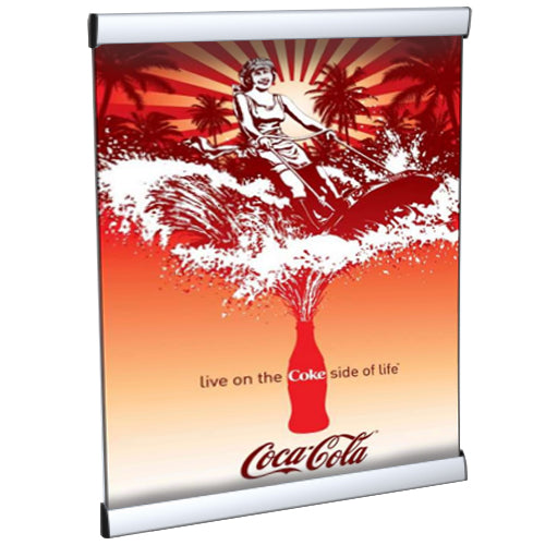 28″ Wide Snap Bar Poster Displays | Aluminum Wall Display Sale