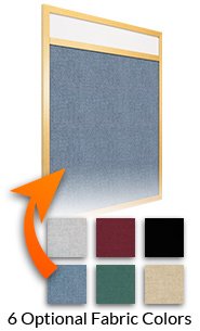 30″ x 60″ Open Face Wood #362 Framed Cork Board with Personalized Message Header Online Sale