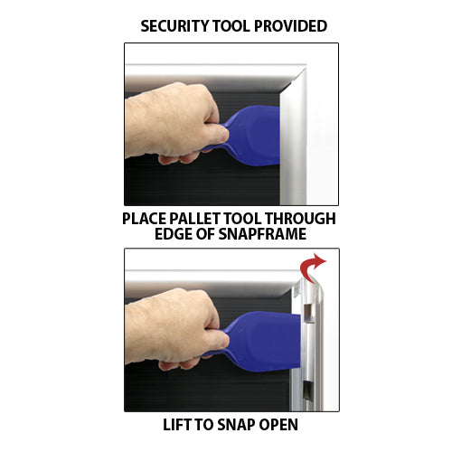 27 x 41 Poster Snap Open Frames (1 1/4″ Security-Style) for MOUNTED GRAPHICS Fashion