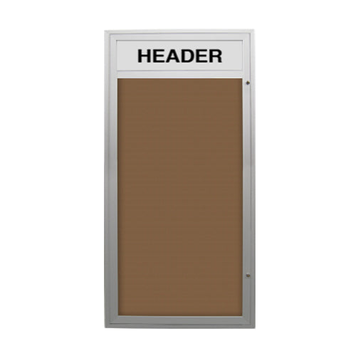 48×96 Large Outdoor Poster Cases with Header (Single Door) Hot on Sale