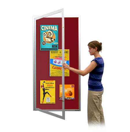 48×60 Extra Large Outdoor Enclosed Bulletin Board SwingCase | XL Single Door, Metal Display Case Online Sale