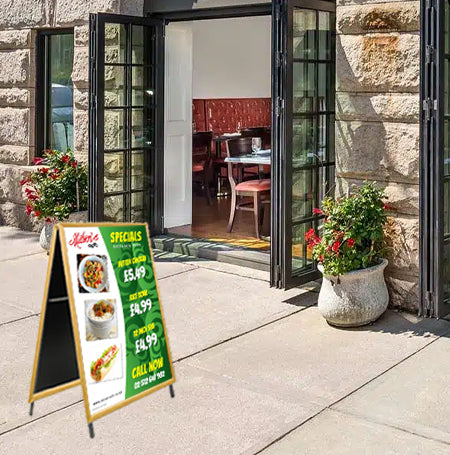 A-Frame 20×30 Sign Holder | WOOD Snap Frame 1 1/4″ Wide Hot on Sale