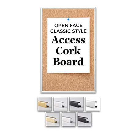 Access Cork Board™ 16″ x 20″ Open Face Classic Metal Framed Cork Bulletin Board Sale