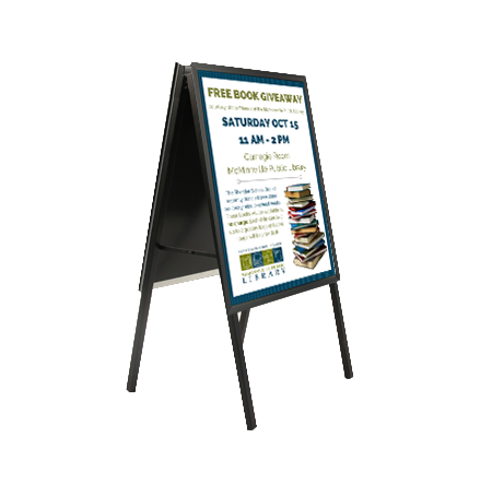 A-Frame 20×20 Sign Holder | with SECURITY SCREWS on Snap Frame 1 1/4″ Wide Fashion