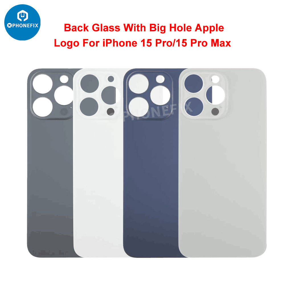 Back Cover Glass With Big Camera Hole For iPhone 15 Series Online now