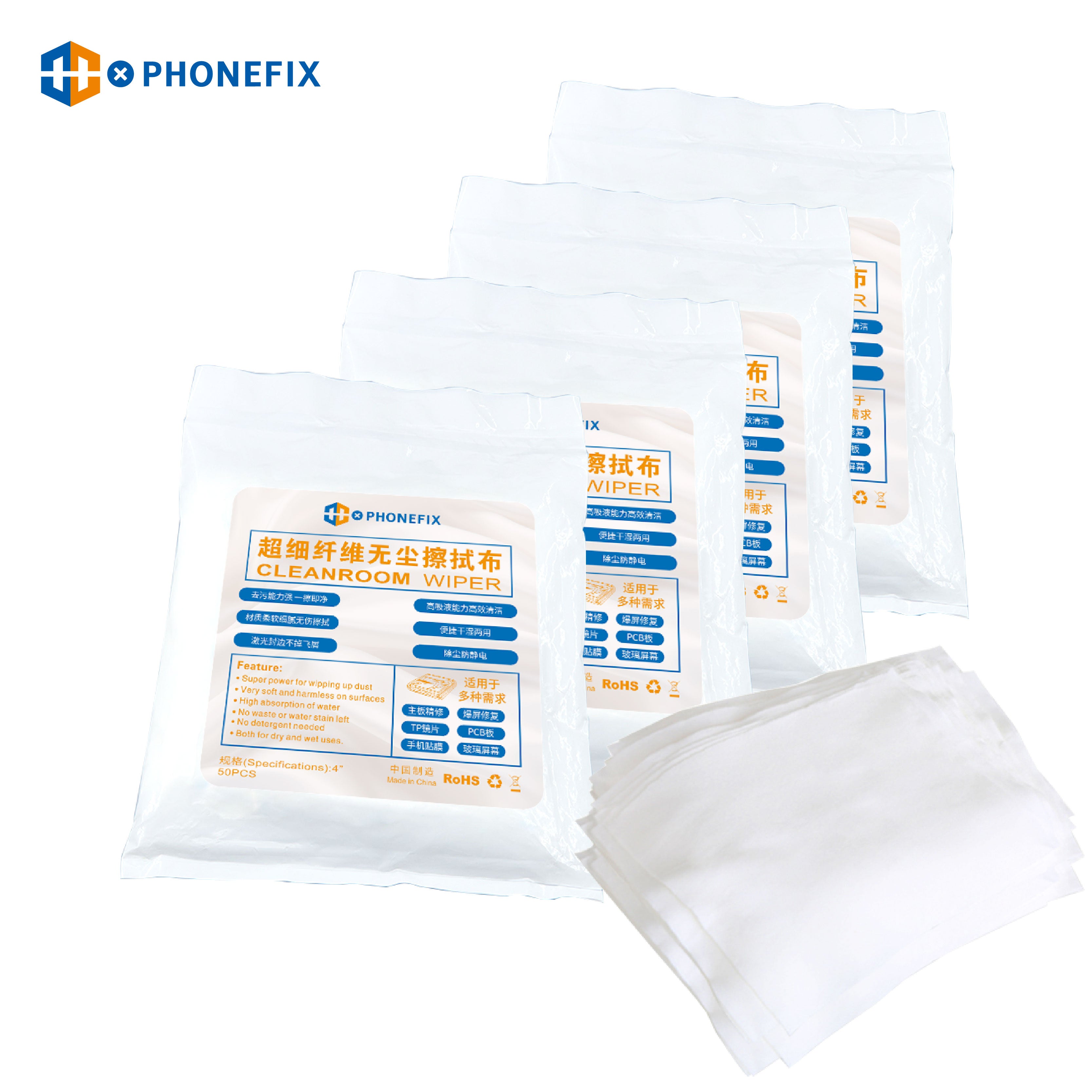 50pcs Non-dust Cleaning Cloth for Phone Screen Cleaning Tool Discount