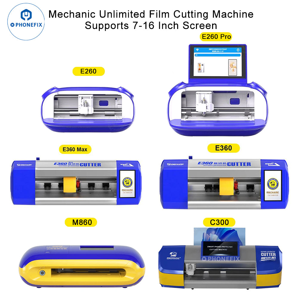 Mechanic Unlimited Film Cutting Machine Supports 16-inch Screen Supply