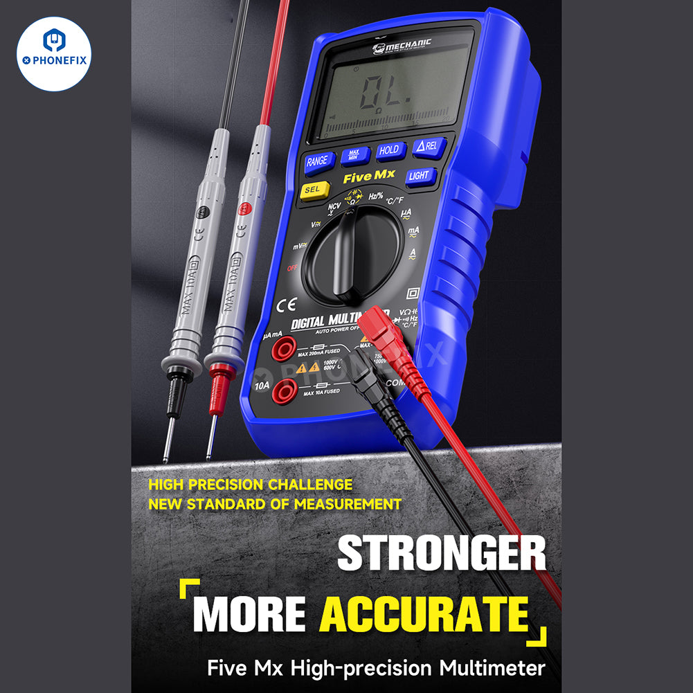 Mechanic Mini TD Five MX Digital Multimeter NCV Temp Measurement on Sale