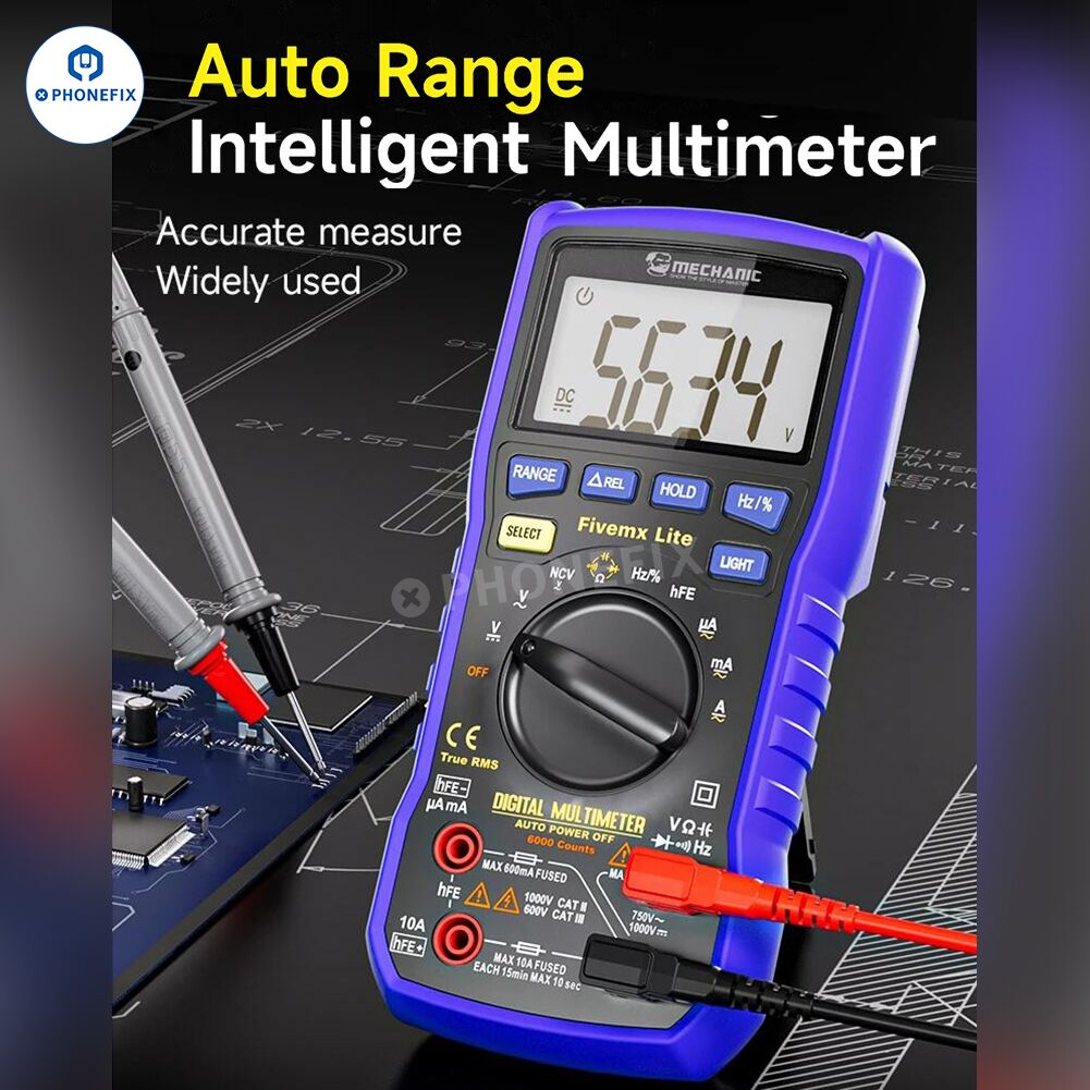 Mechanic Mini TD Five MX Digital Multimeter NCV Temp Measurement on Sale
