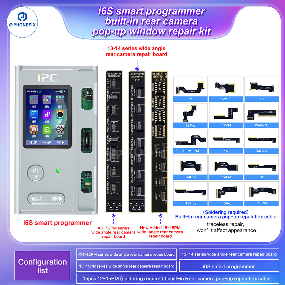 i2C i6S Rear Camera Flex Cable Removes “Unknown Part” Message Online
