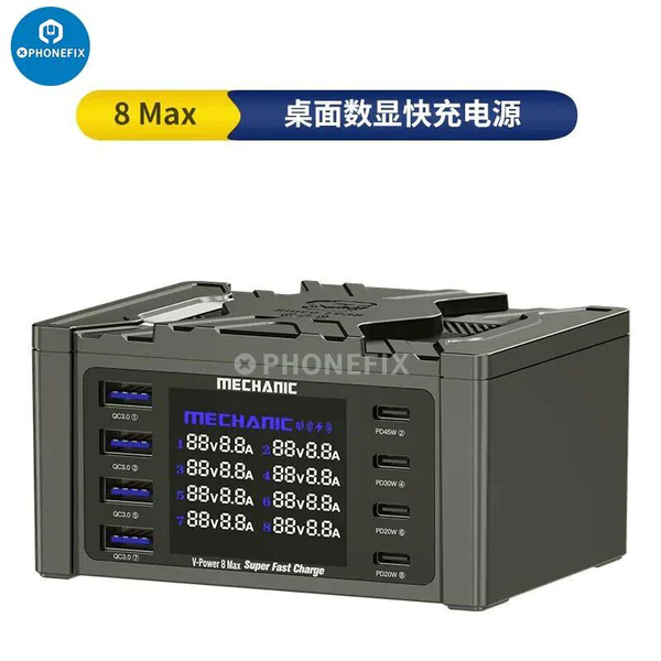 MECHANIC iCharge 8 Max Wireless USB Quick Charger Online Sale