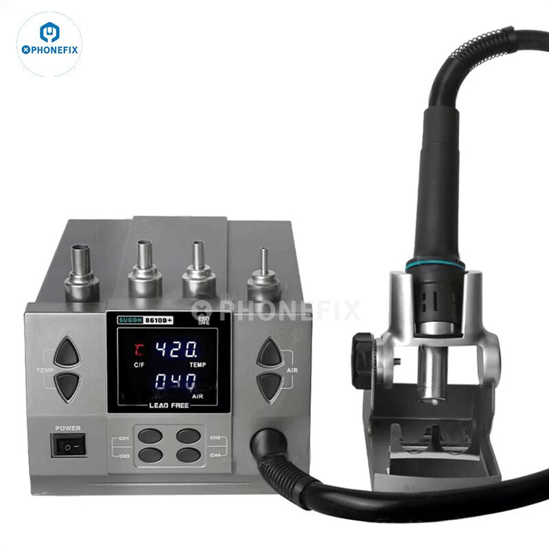 SUGON 8610D+ 1000W Digital Display Heat Gun Desoldering Rework Station Online now