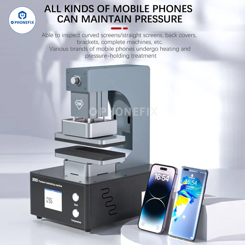 TBK 201D 201P Heating Pressure Machine For Phone Screen Back Cover Bracket on Sale