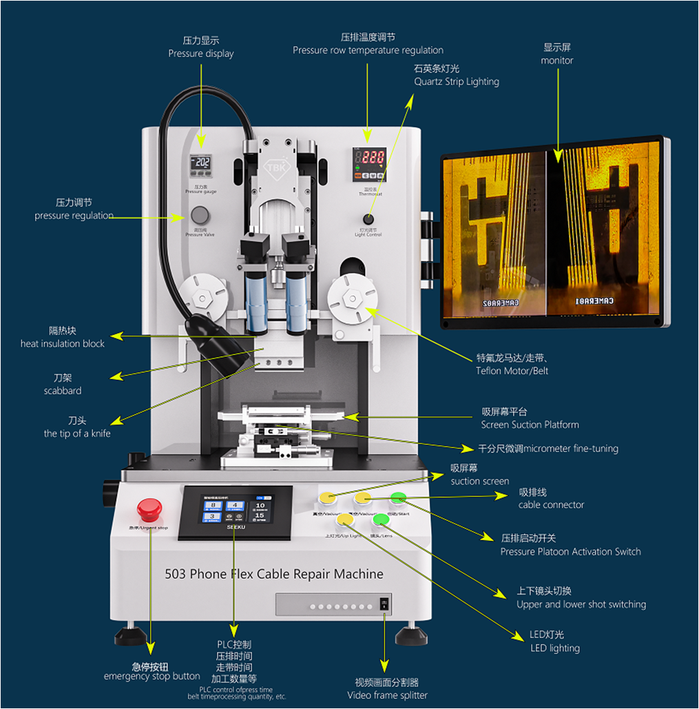 TBK COF COP Screen Flex Cable Press Repair Bonding Machine Sale