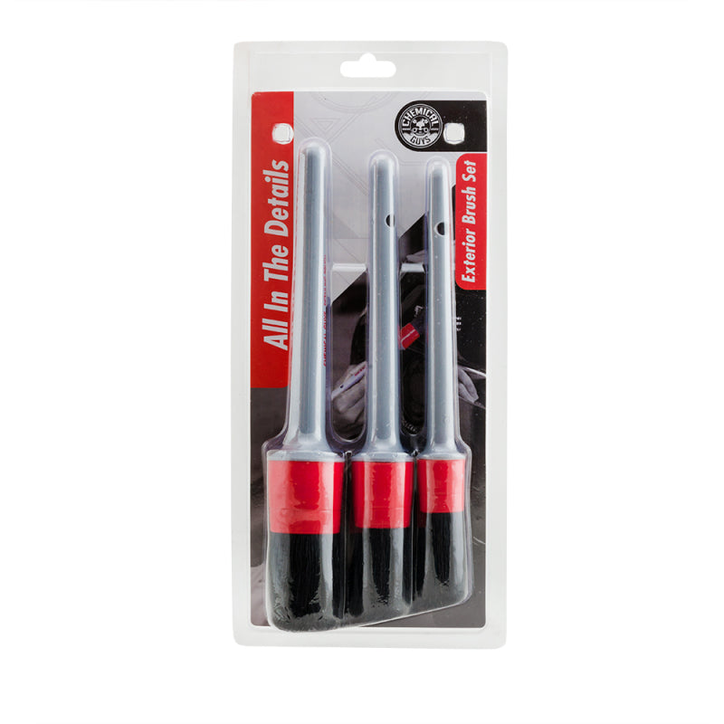 Chemical Guys Exterior Detailing Brushes – 3 Pack Supply