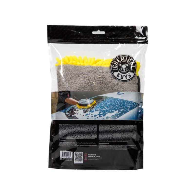 Chemical Guys Three-Way Premium Microfiber Wash Mitt Online now