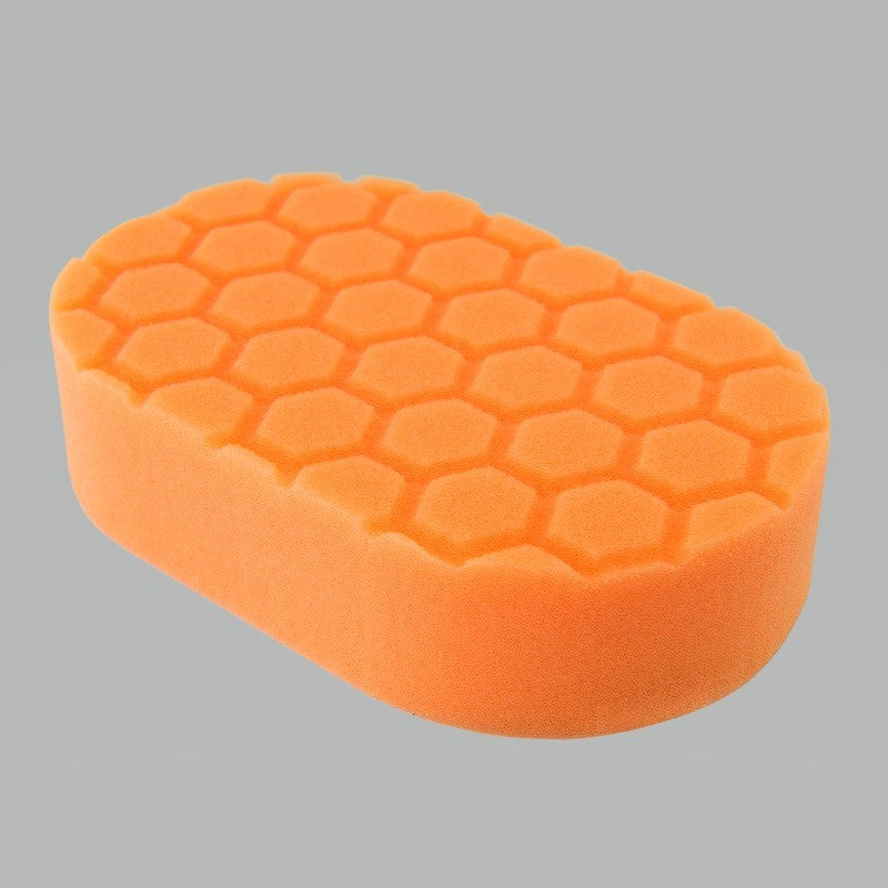 Chemical Guys Hex-Logic Medium Cutting Hand Applicator Pad – Orange – 3in x 6in x 1in Online Hot Sale