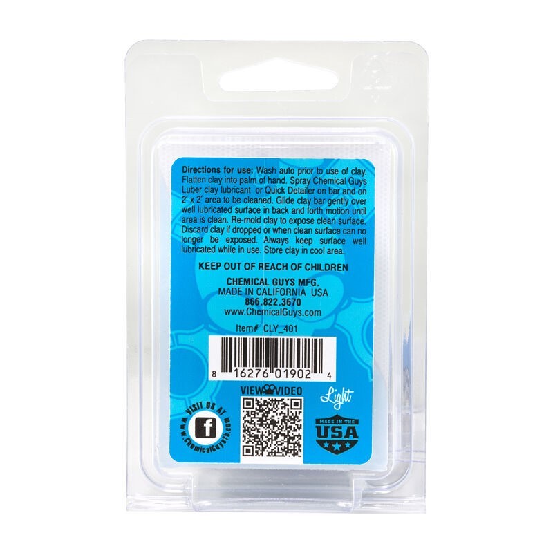 Chemical Guys Clay Bar (Light Duty) – Blue Sale