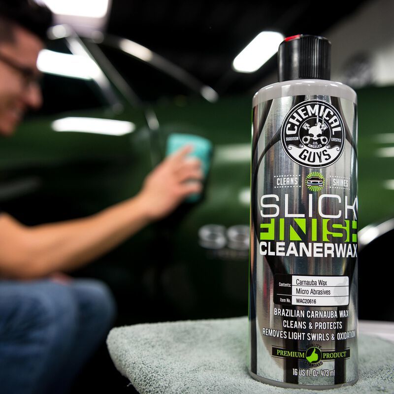 Chemical Guys Slick Finish Cleaner Wax – 16oz Supply