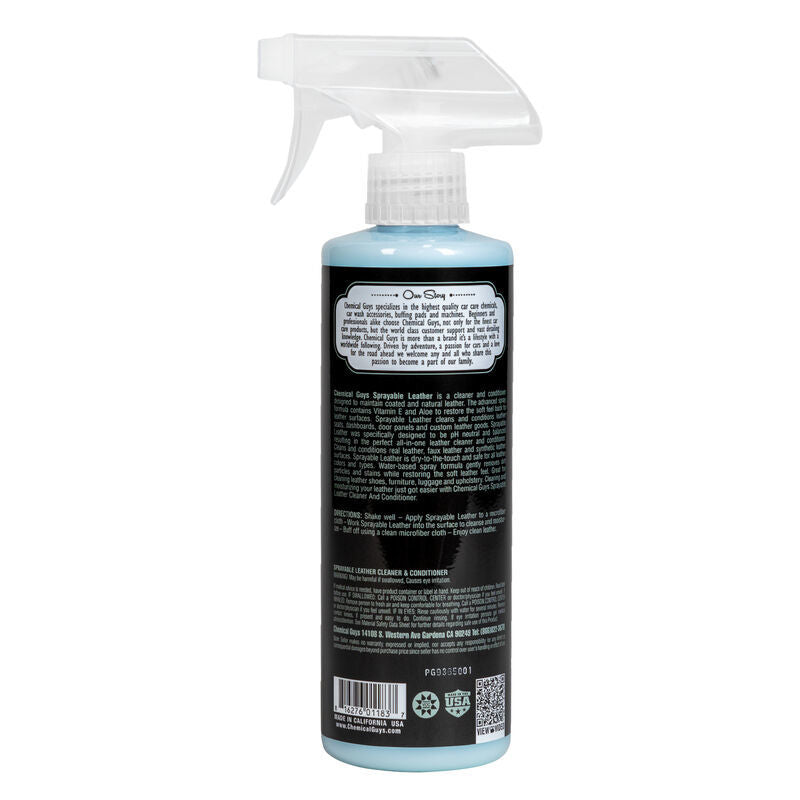 Chemical Guys Sprayable Leather Cleaner & Conditioner In One – 16oz on Sale