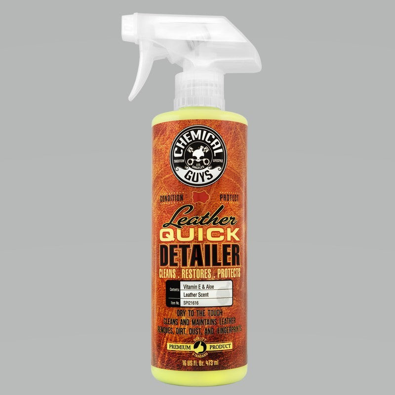 Chemical Guys Leather Quick Detailer Care Spray – Matte Finish – 16oz Online now