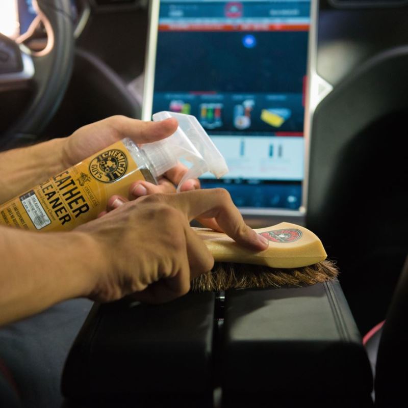 Chemical Guys Long Bristle Horse Hair Leather Cleaning Brush Online Sale