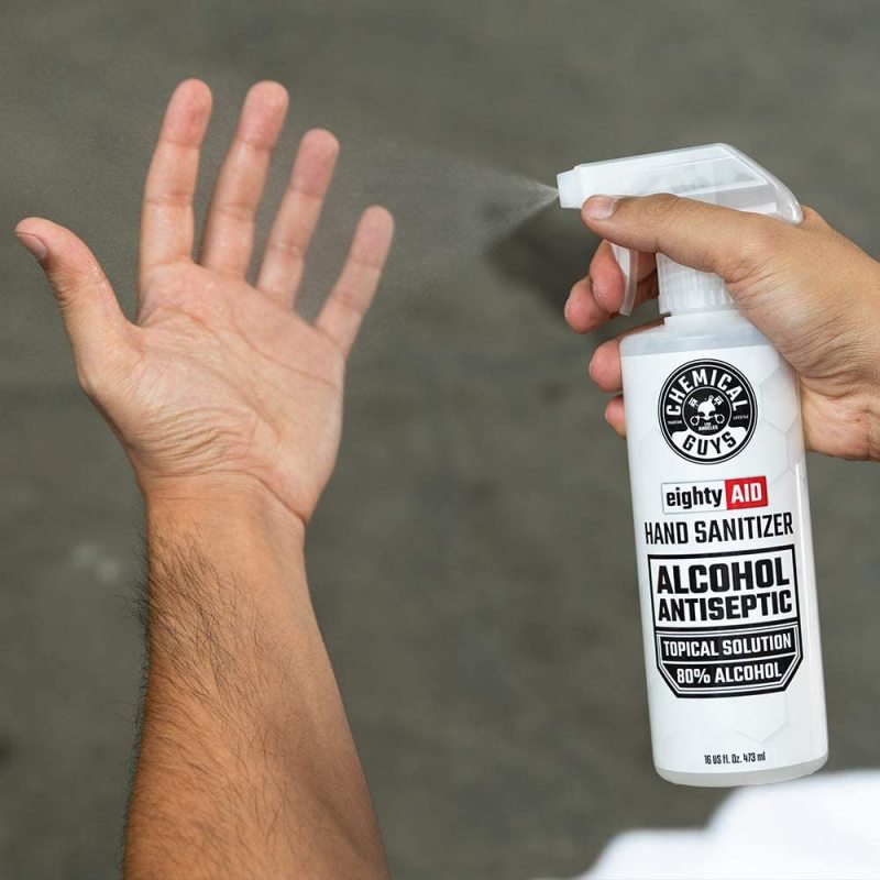 Chemical Guys Alcohol Antiseptic 80 Percent Topical Solution Hand Sanitizer – 16oz Sale