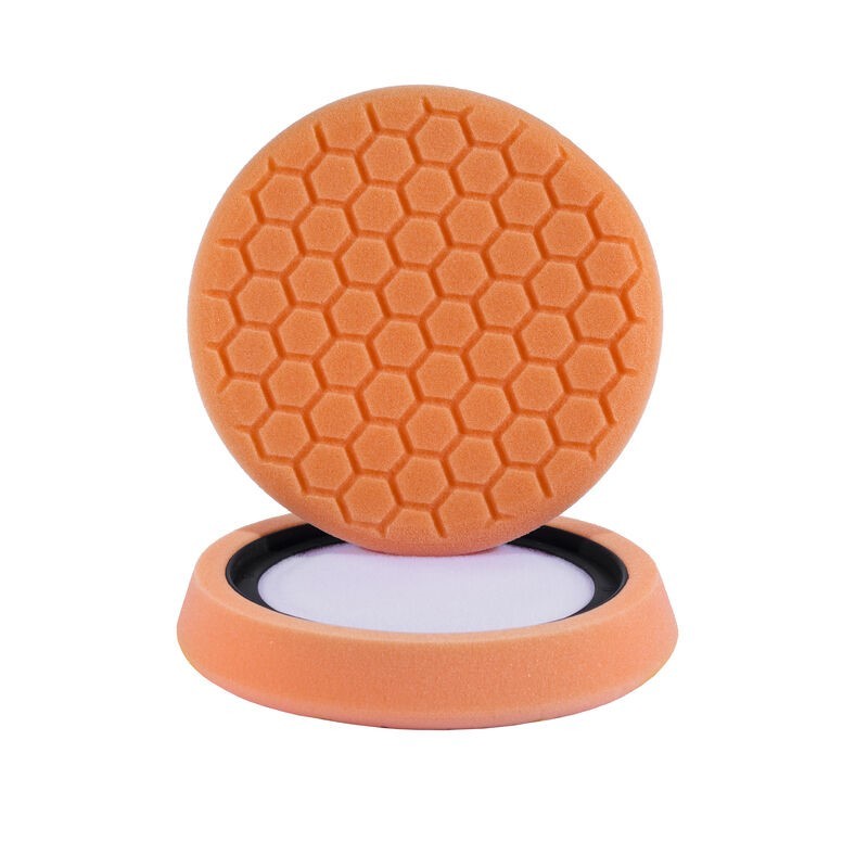 Chemical Guys Hex-Logic Self-Centered Medium-Heavy Cutting Pad – Orange – 7.5in Supply
